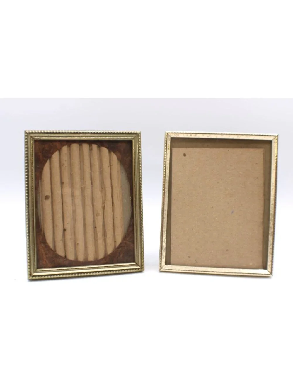 Vintage Gold Brass Etched Ornate Picture Frames 4x5